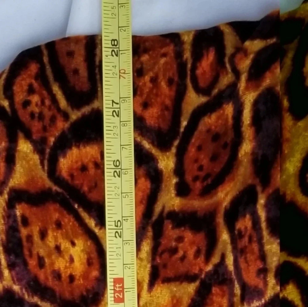 Vintage jungle print  ‎ velour scarf